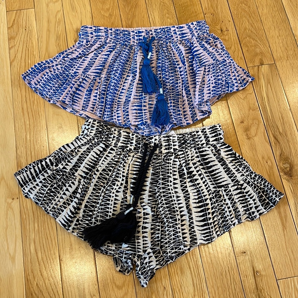 2 pair Bowie James shorts/cover up 9/10